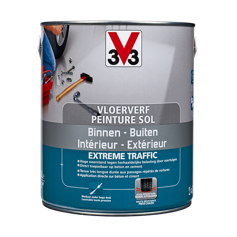 Peinture sol Intérieur & Extérieur - résistance pluie et UV - V33
