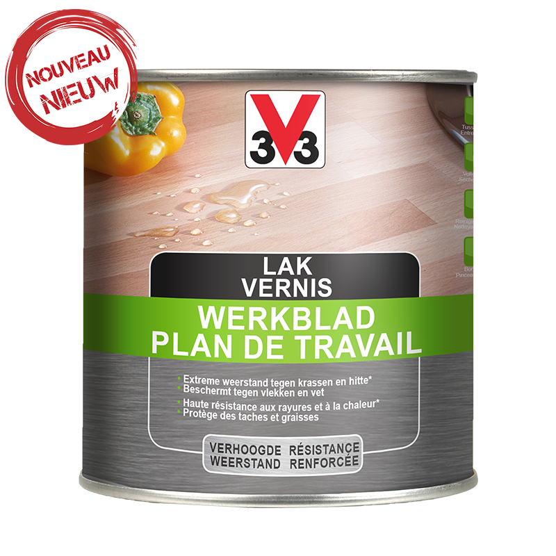 Vernis Plan de Travail - Apte au contact alimentaire - V33